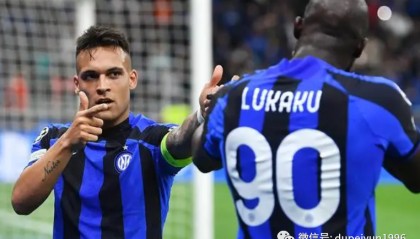 国际米兰主场完胜亚特兰大,劳塔罗双响炮显神威